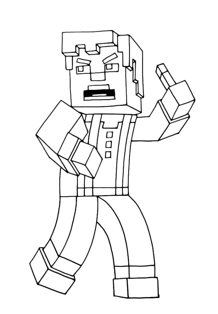 150+ Mind-Blowing Minecraft Coloring Pages for Fans 91