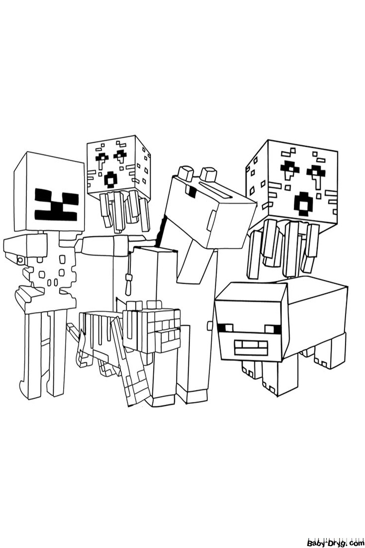 150+ Mind-Blowing Minecraft Coloring Pages for Fans 94