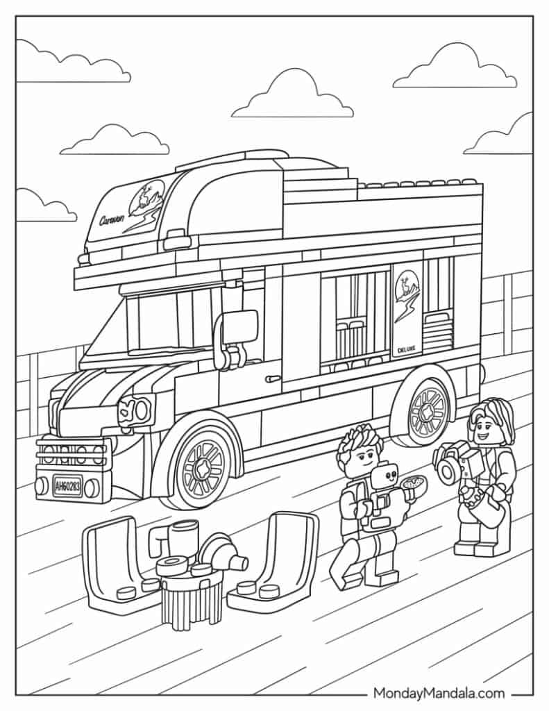 45 Lego City Coloring Pages Printables 101