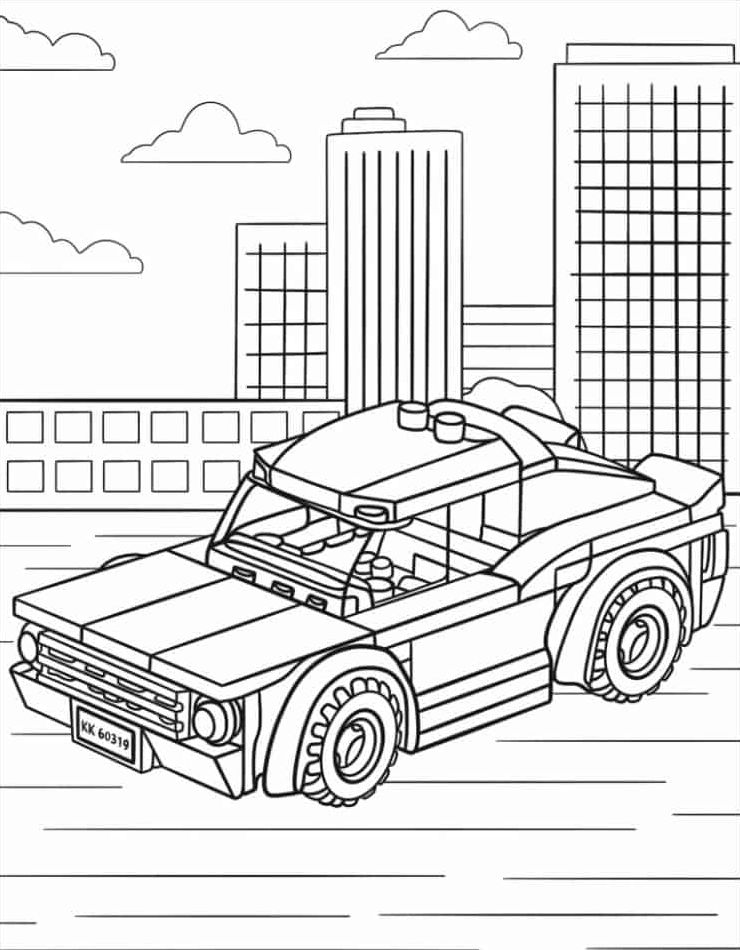 45 Lego City Coloring Pages Printables 104