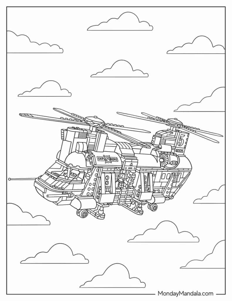 45 Lego City Coloring Pages Printables 107