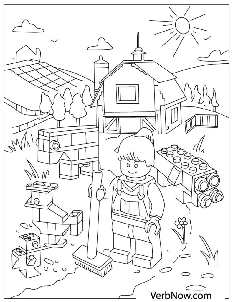 45 Lego City Coloring Pages Printables 110