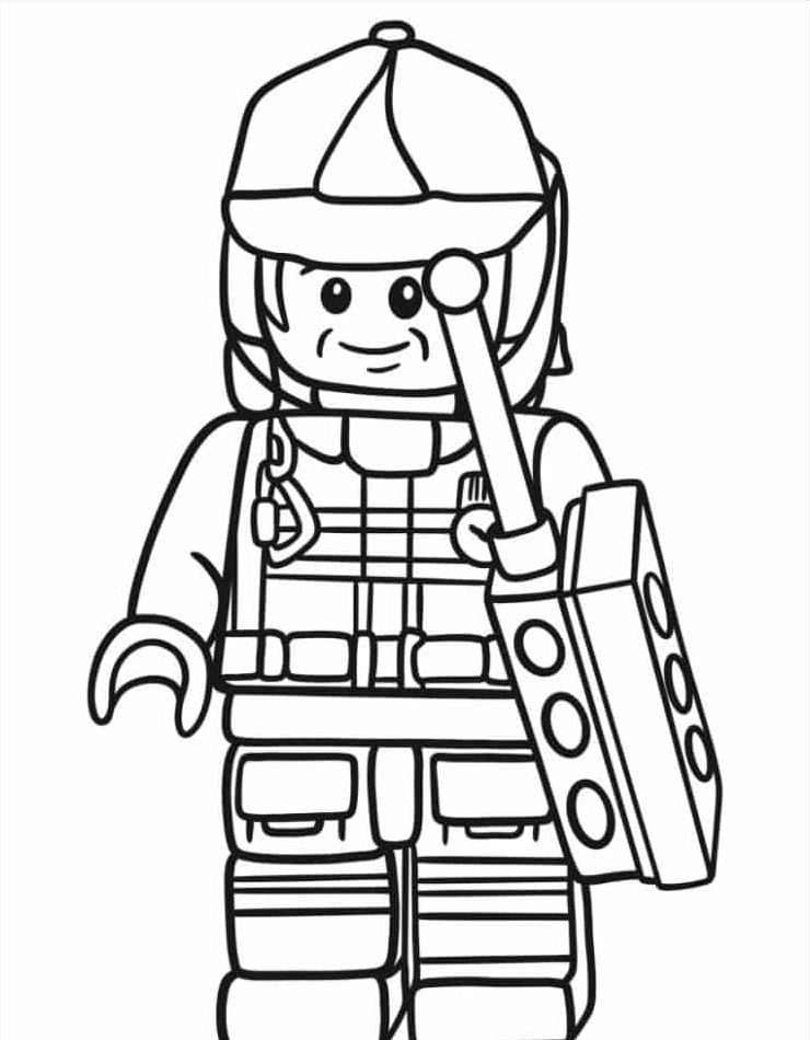 45 Lego City Coloring Pages Printables 113