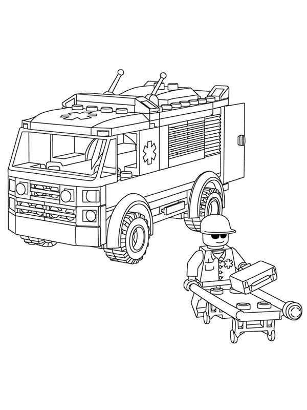 45 Lego City Coloring Pages Printables 115