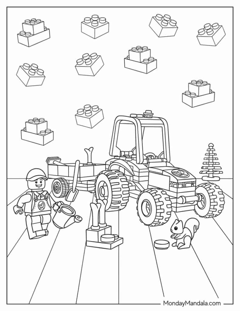 45 Lego City Coloring Pages Printables 117