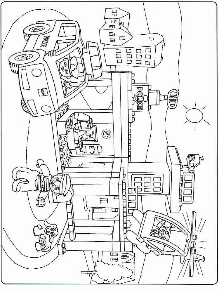 45 Lego City Coloring Pages Printables 119