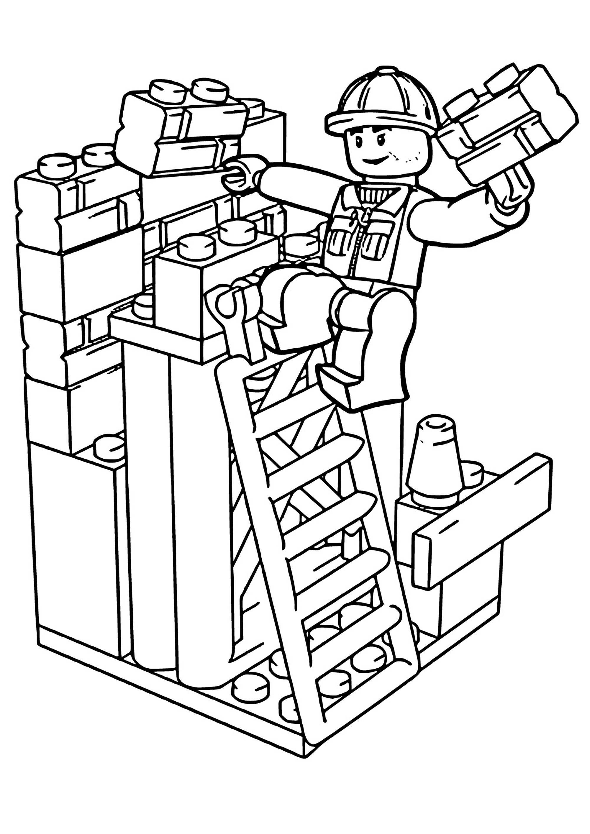 45 Lego City Coloring Pages Printables 121