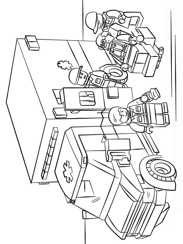 45 Lego City Coloring Pages Printables 124