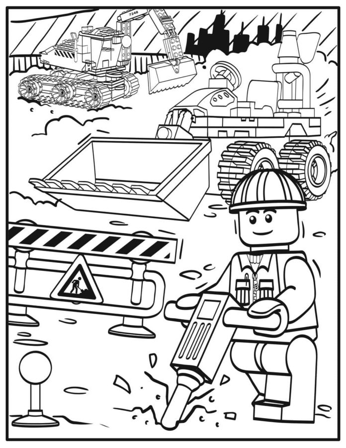 45 Lego City Coloring Pages Printables 132