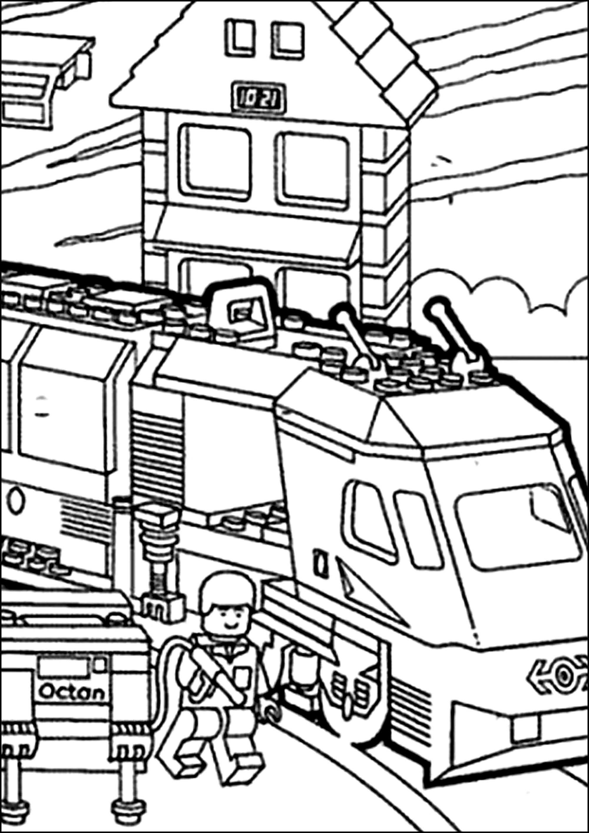 45 Lego City Coloring Pages Printables 31