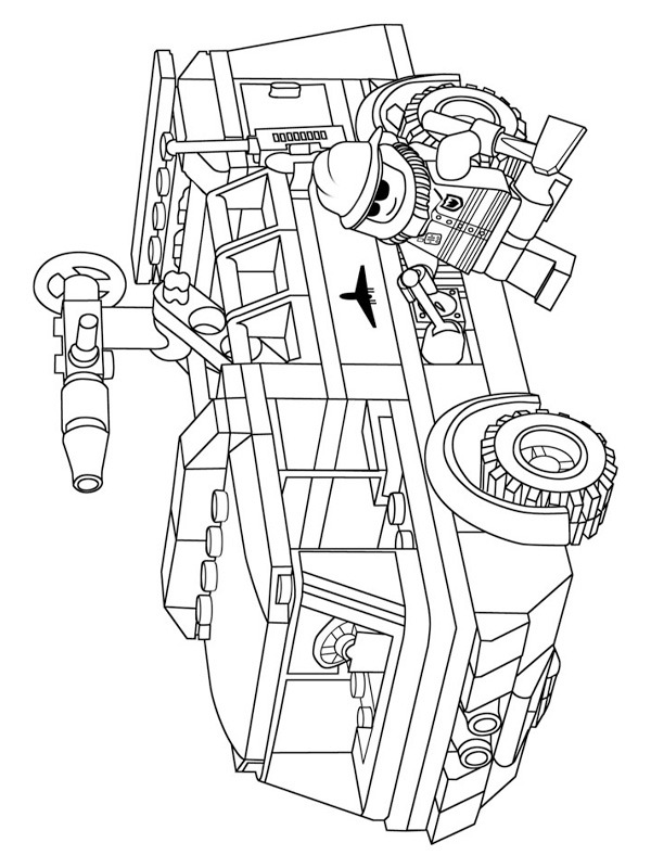 45 Lego City Coloring Pages Printables 7