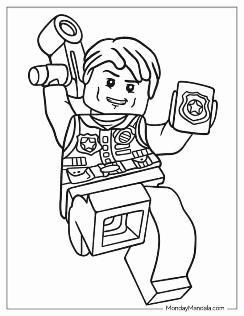 45 Lego City Coloring Pages Printables 73