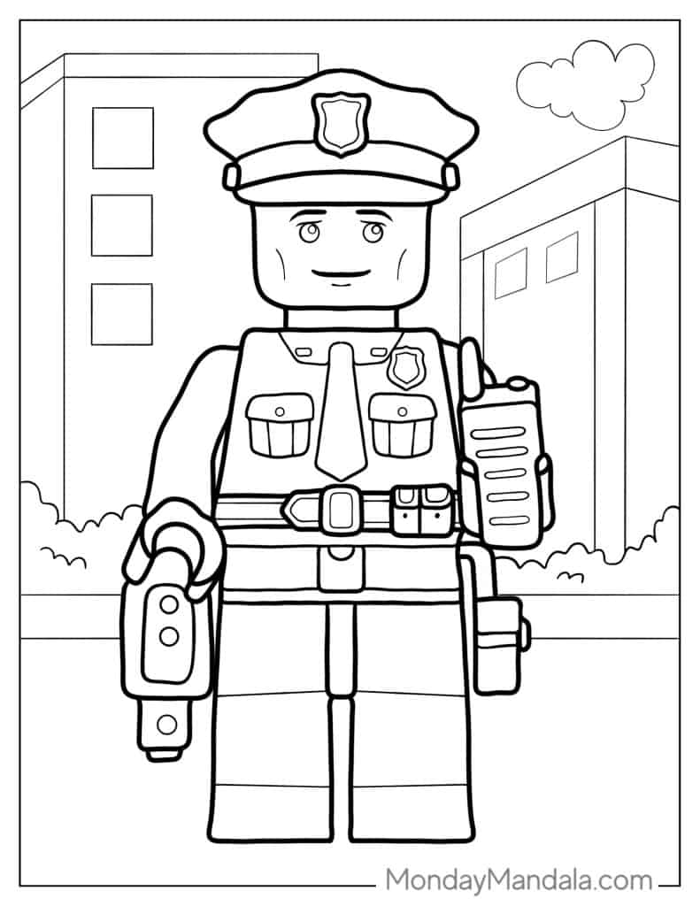 45 Lego City Coloring Pages Printables 74