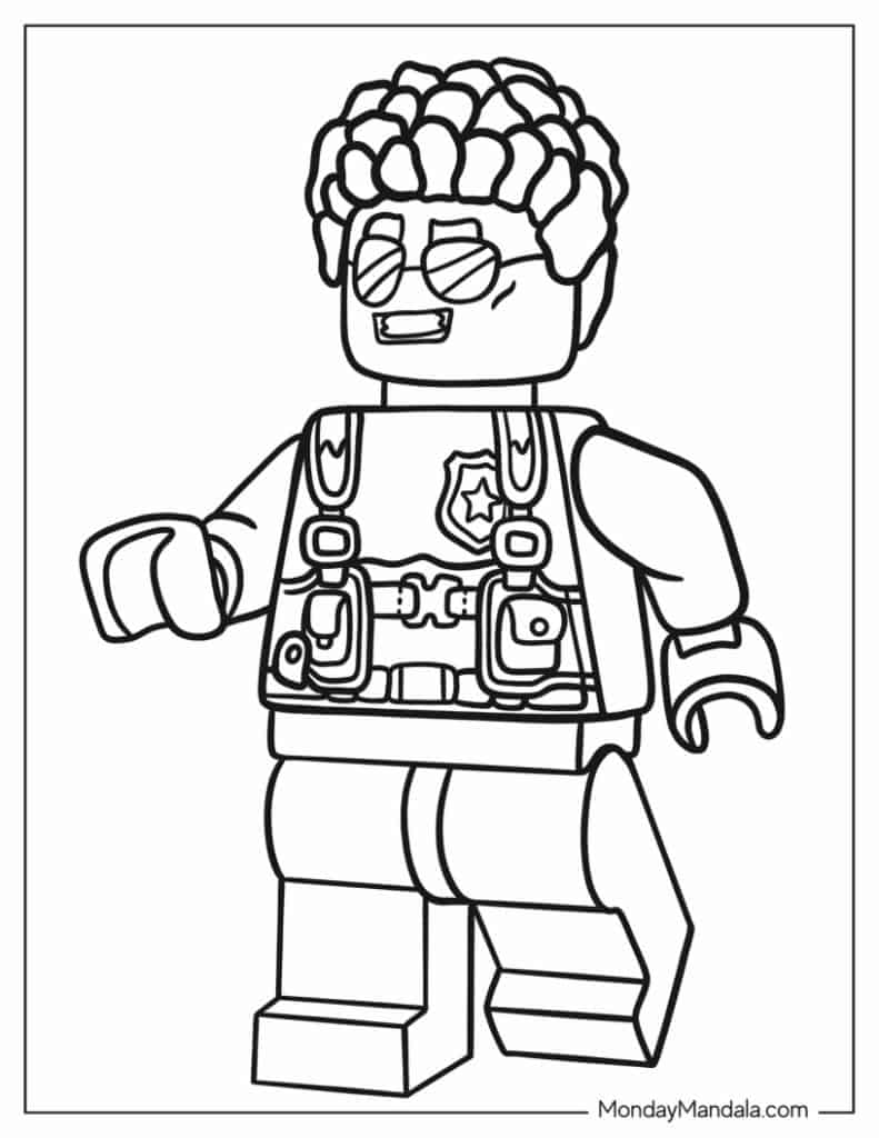 45 Lego City Coloring Pages Printables 75