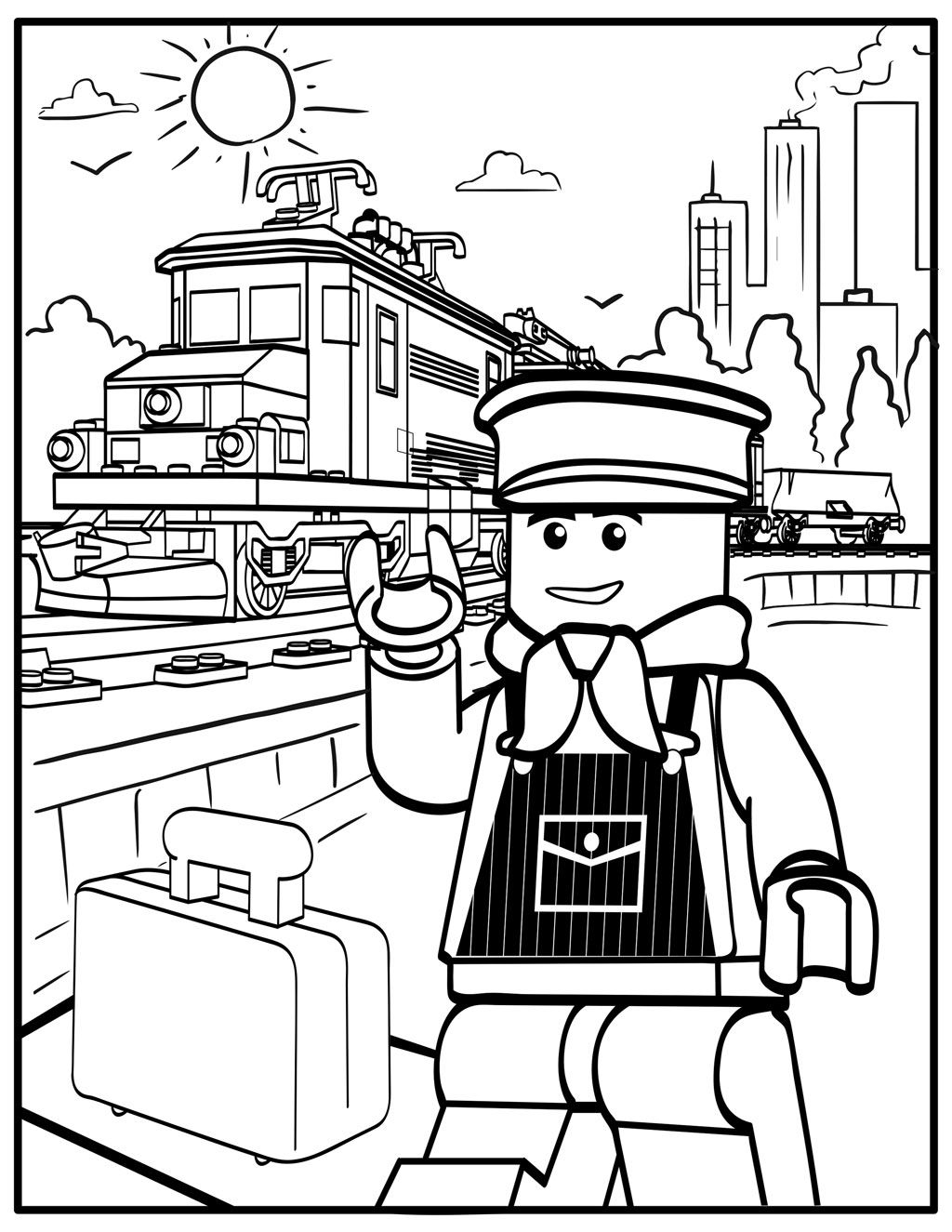 45 Lego City Coloring Pages Printables 77