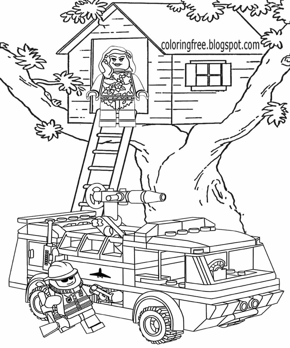 45 Lego City Coloring Pages Printables 83