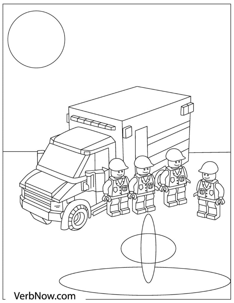 45 Lego City Coloring Pages Printables 98