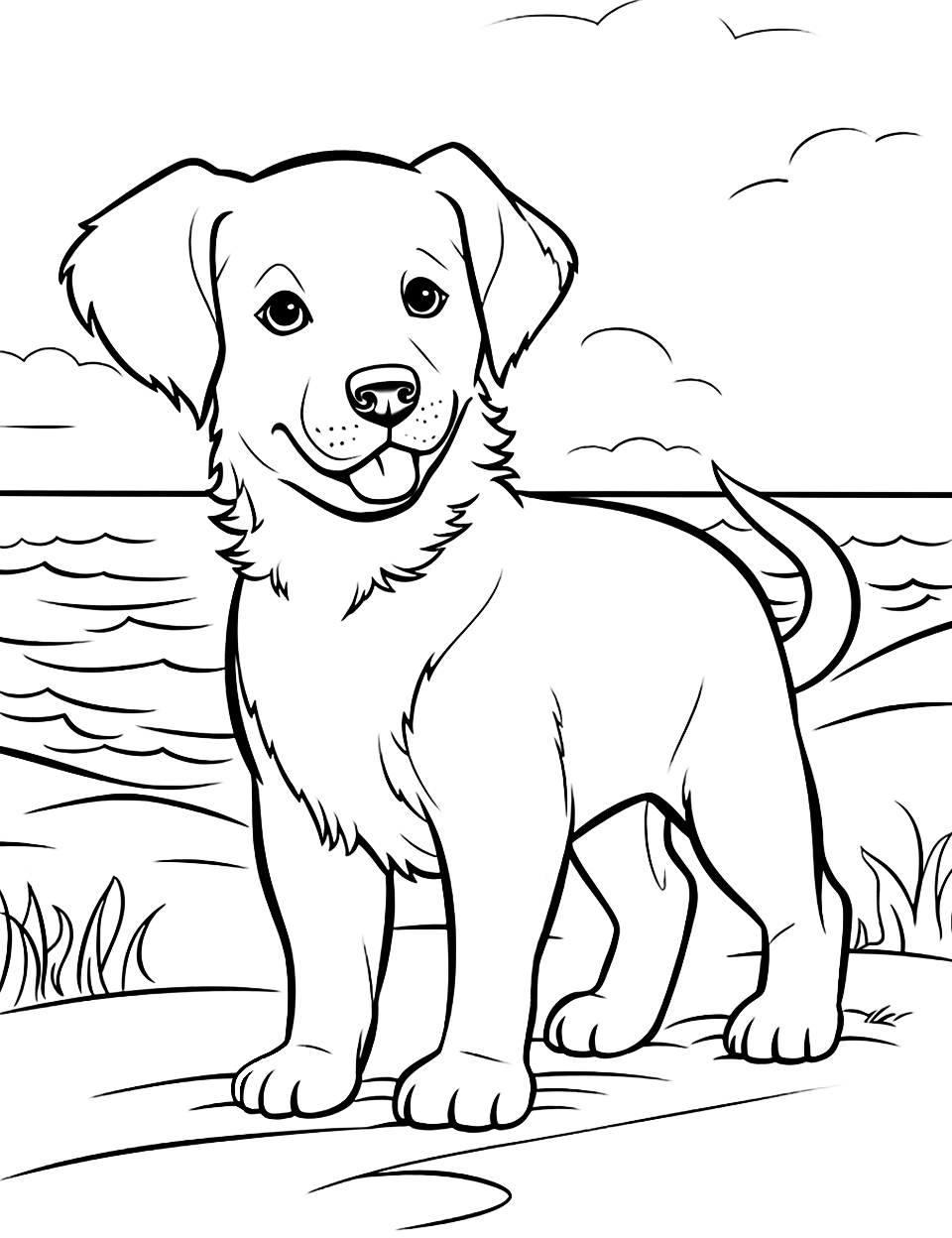 69 Puppy Dog Coloring Pages Free Printable Part 10