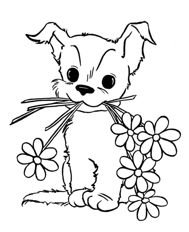 69 Puppy Dog Coloring Pages Free Printable Part 105