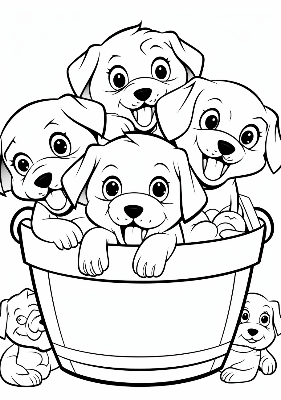 69 Puppy Dog Coloring Pages Free Printable Part 144