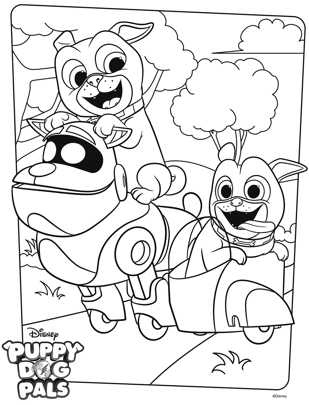 69 Puppy Dog Coloring Pages Free Printable Part 16