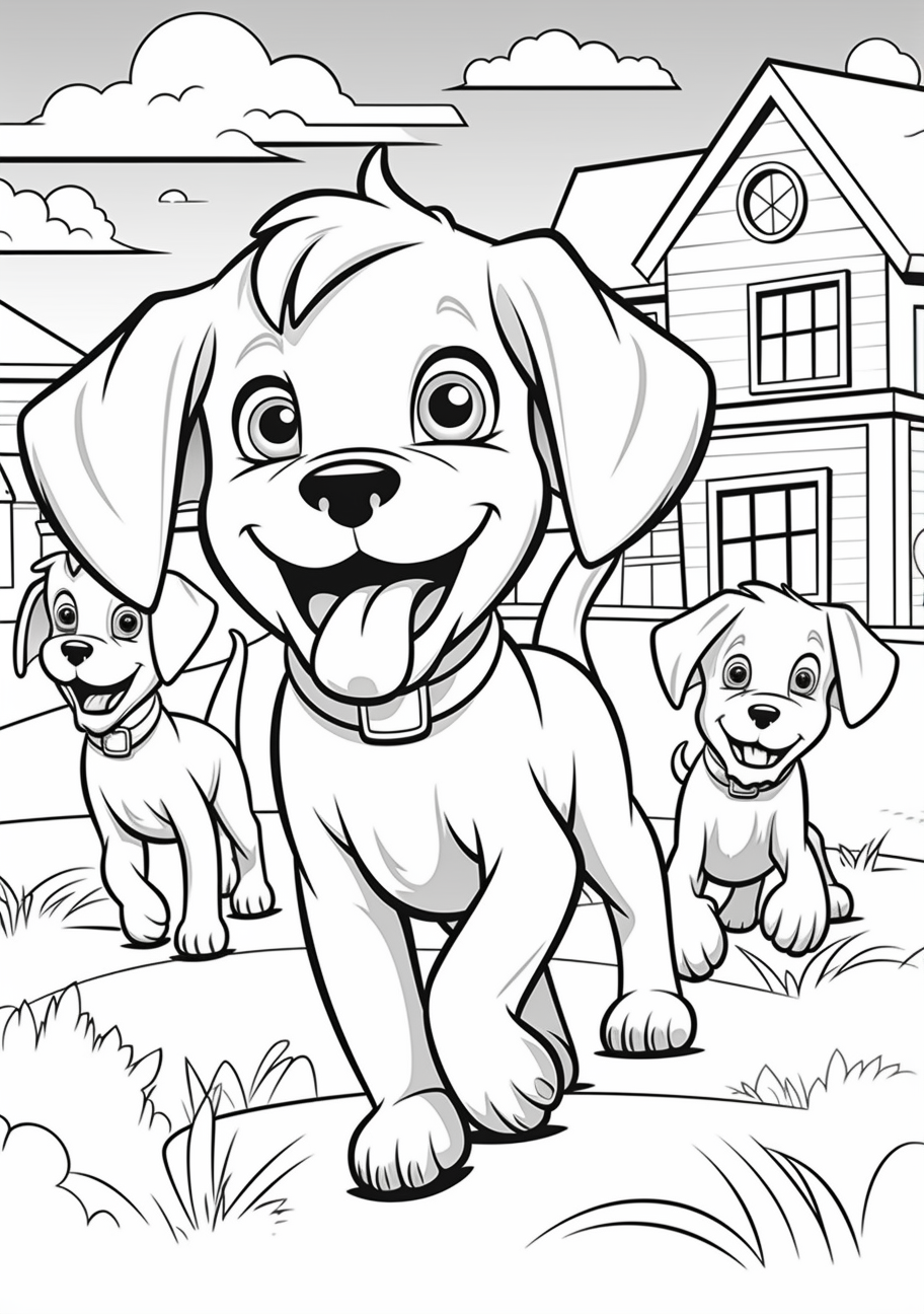 69 Puppy Dog Coloring Pages Free Printable Part 17