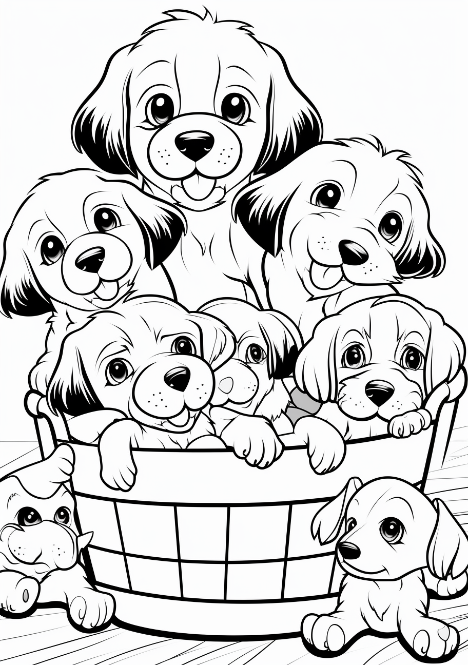 69 Puppy Dog Coloring Pages Free Printable Part 55