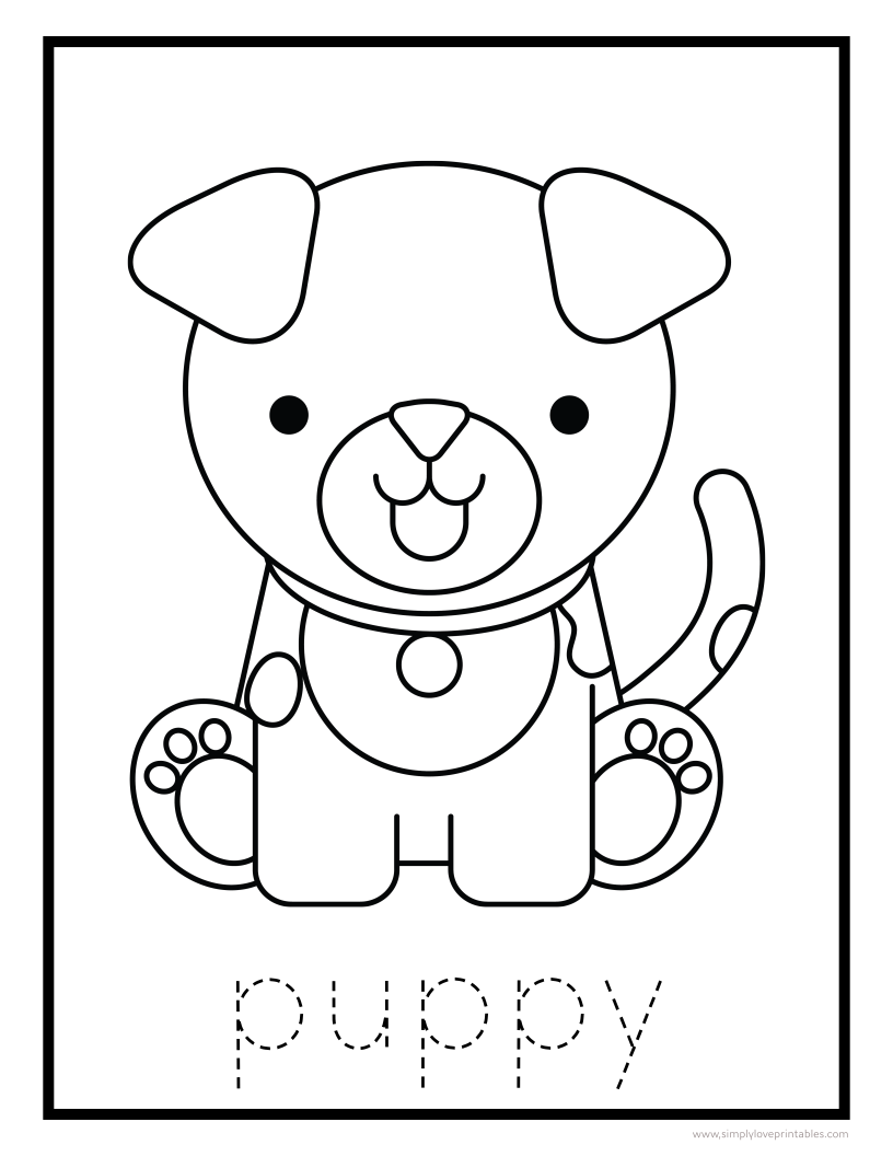 69 Puppy Dog Coloring Pages Free Printable Part 6