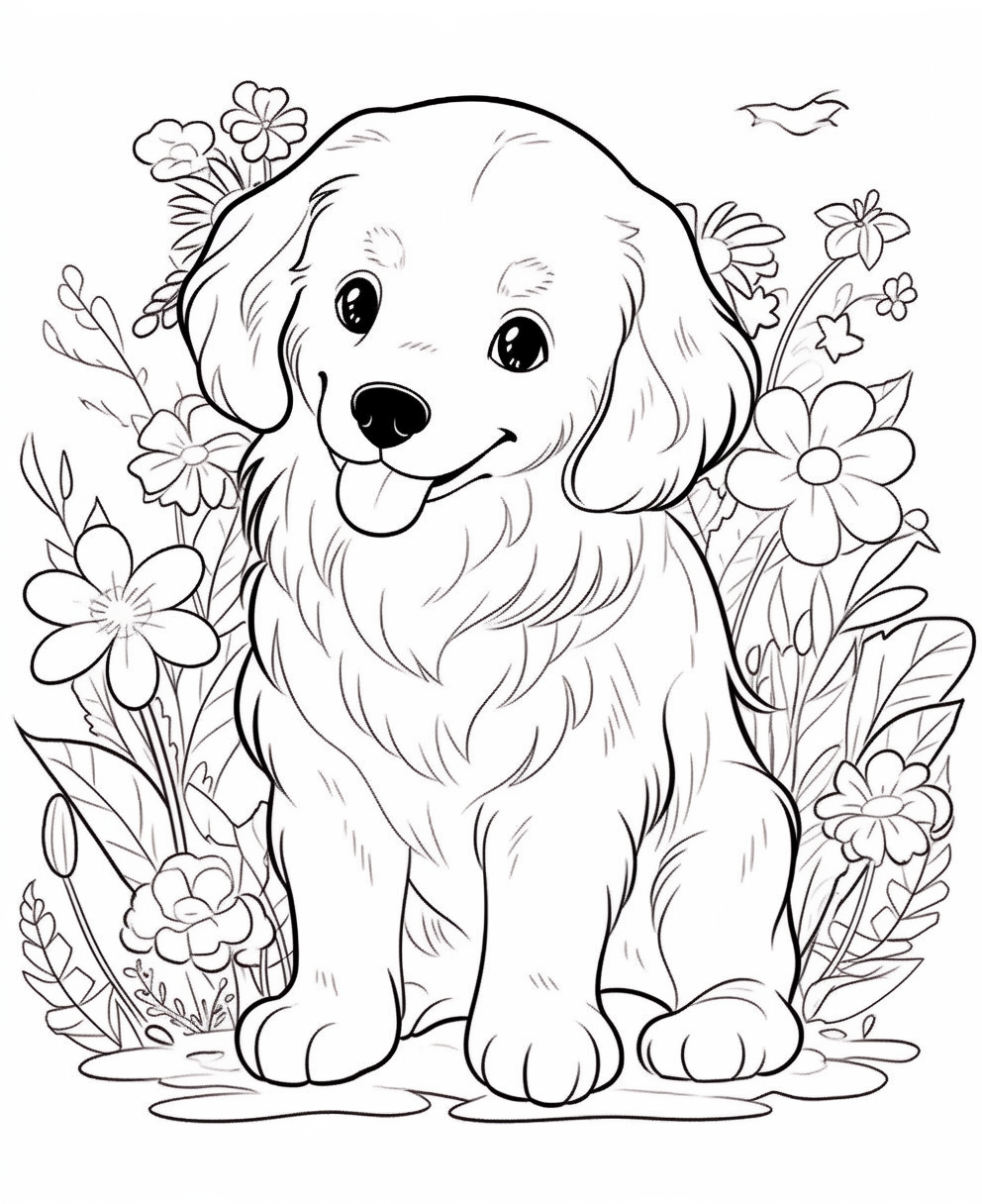 69 Puppy Dog Coloring Pages Free Printable Part 90