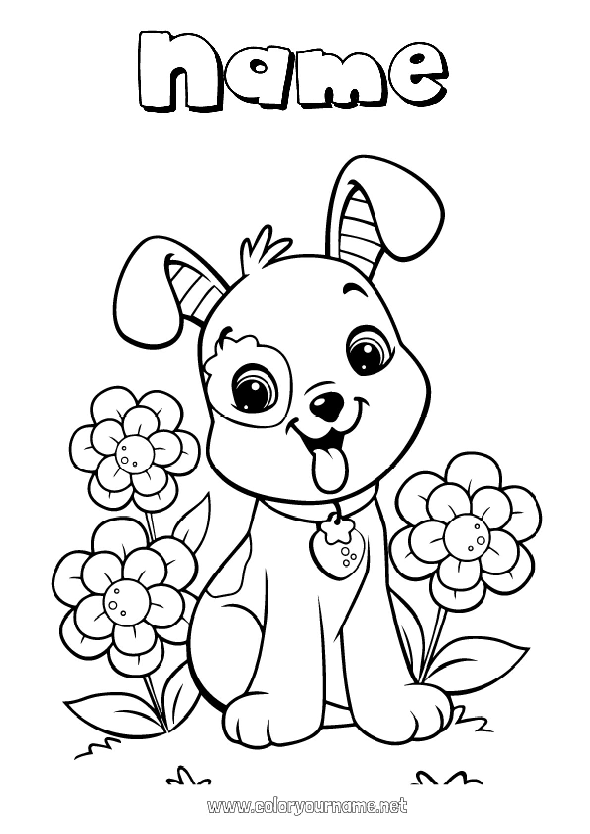 69 Puppy Dog Coloring Pages Free Printable Part 97