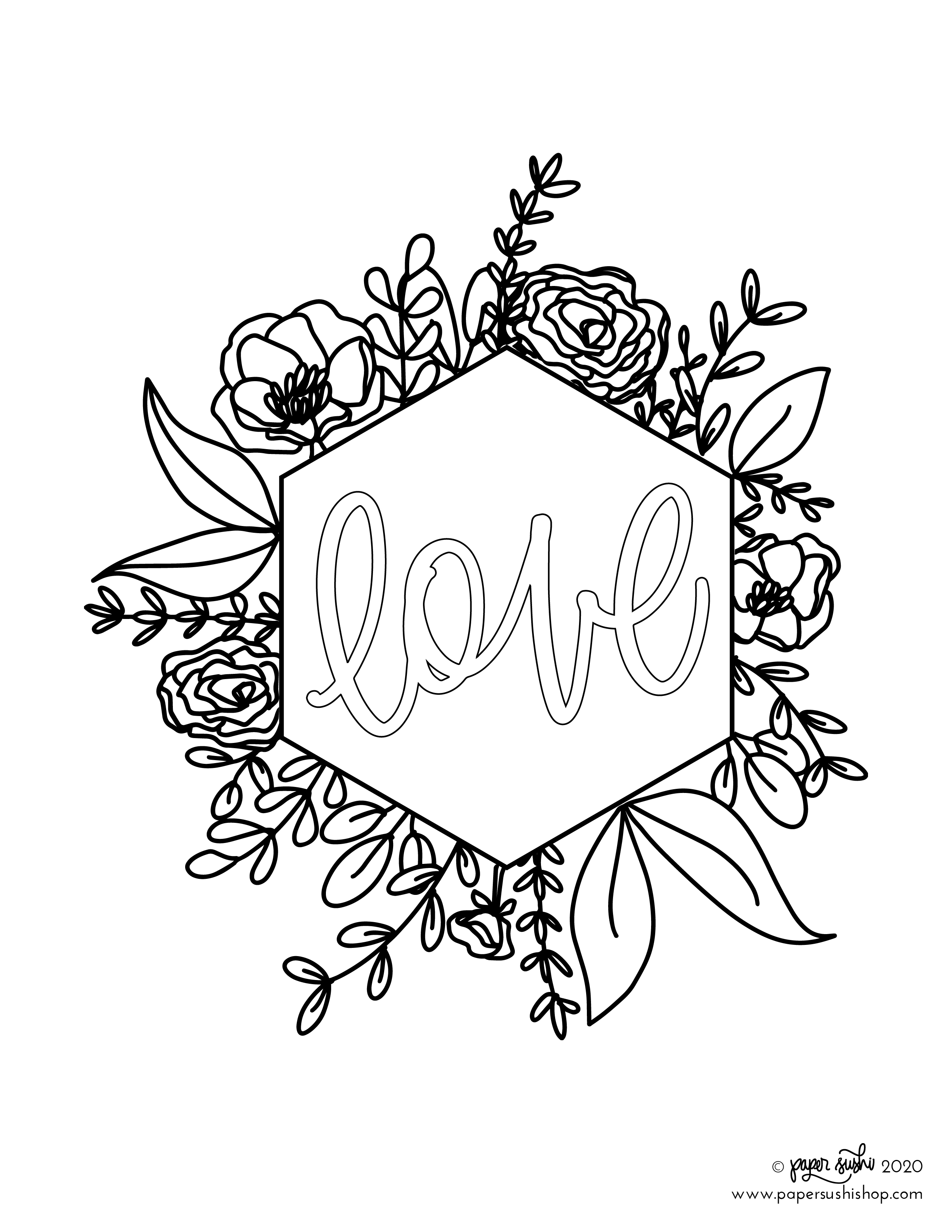 80+ Adult Rose Coloring Pages Printable 1