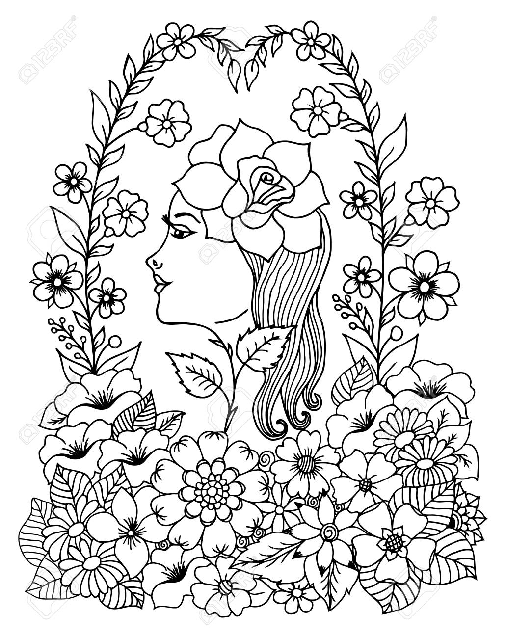 80+ Adult Rose Coloring Pages Printable 101