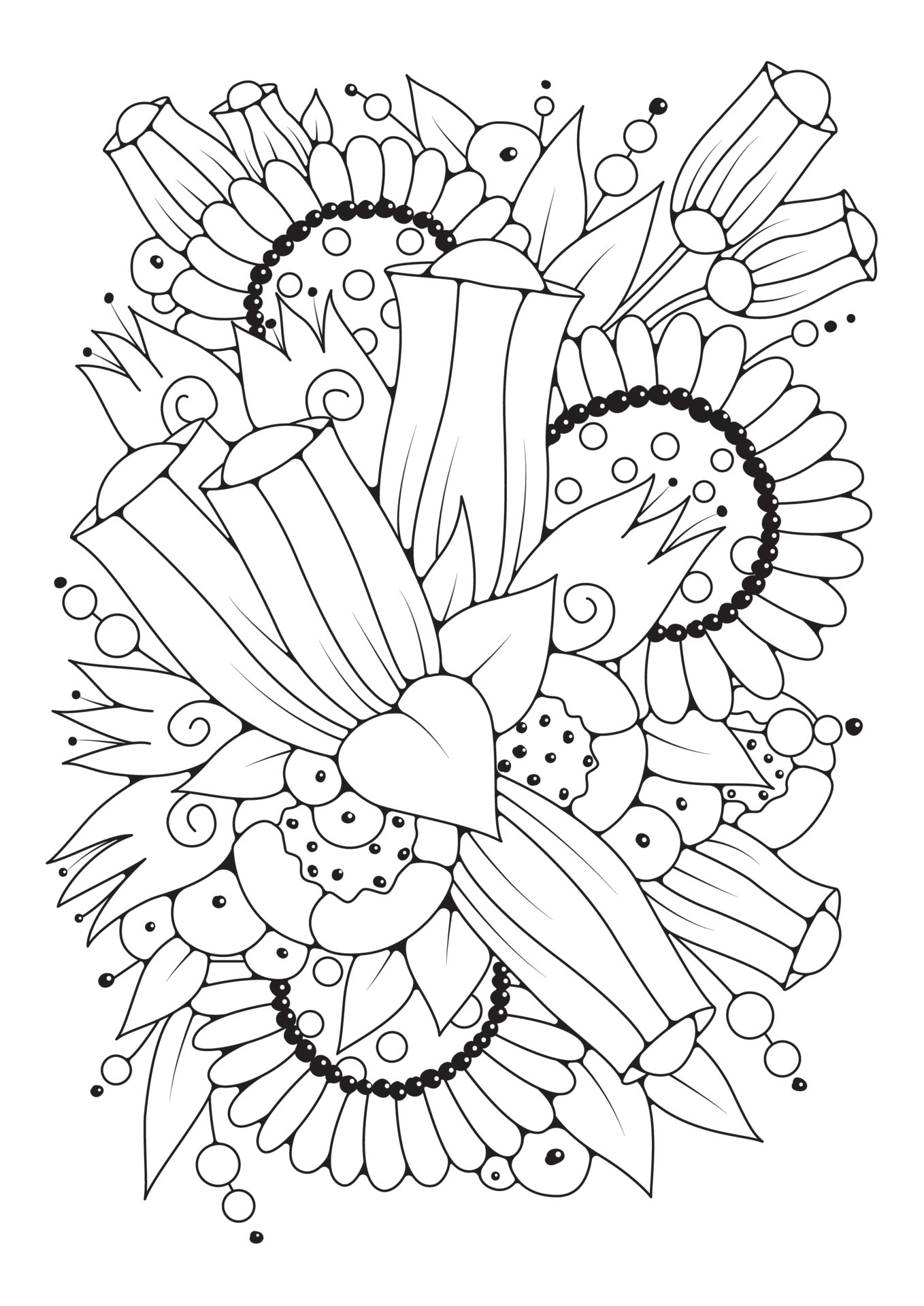 80+ Adult Rose Coloring Pages Printable 109