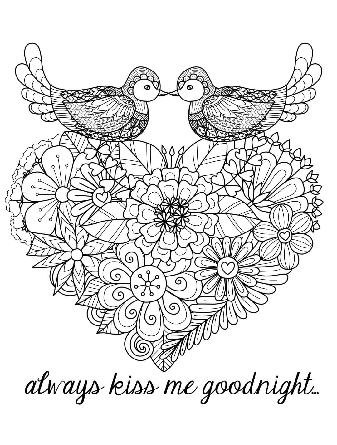 80+ Adult Rose Coloring Pages Printable 121