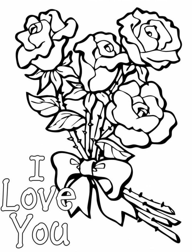 80+ Adult Rose Coloring Pages Printable 130