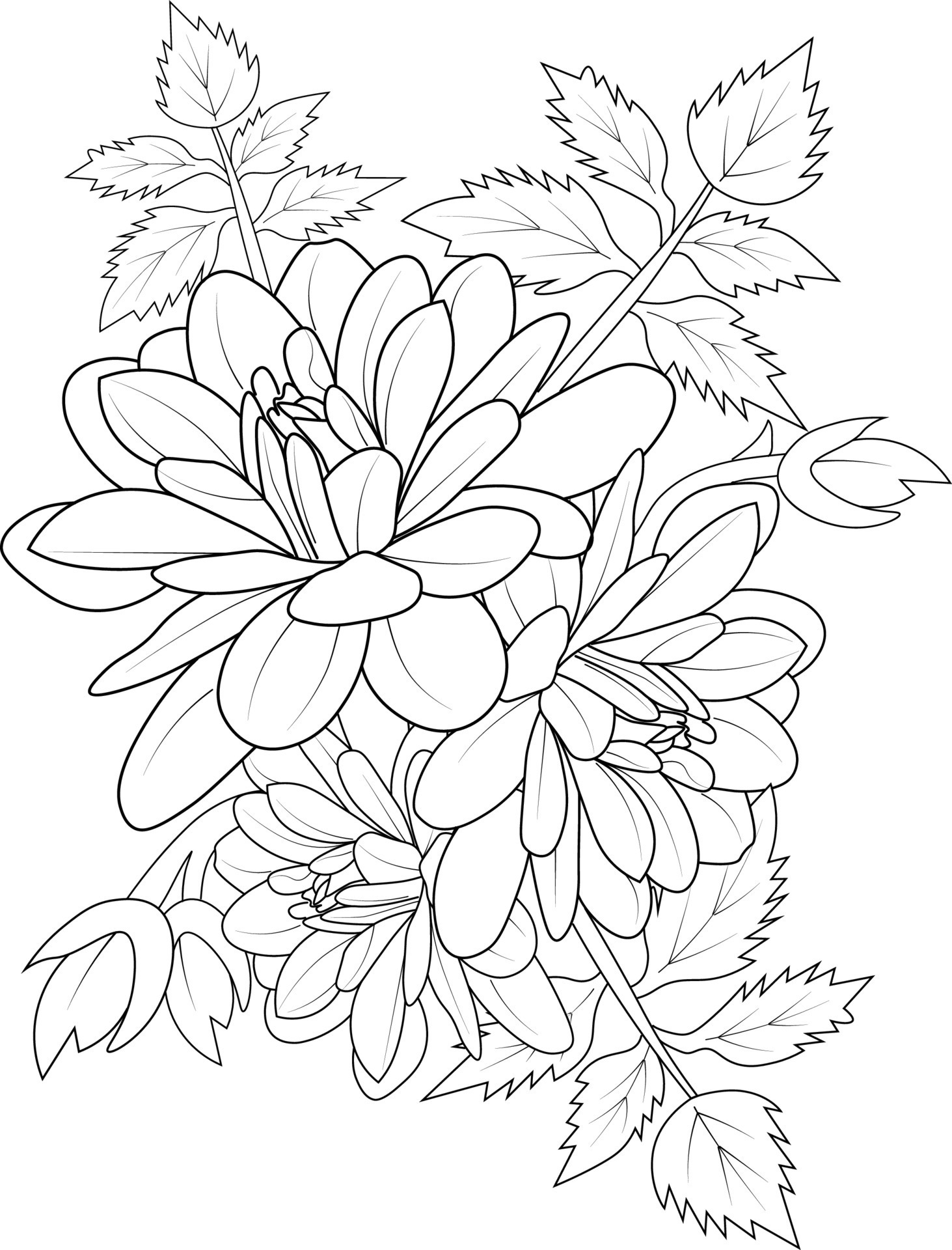 80+ Adult Rose Coloring Pages Printable 131