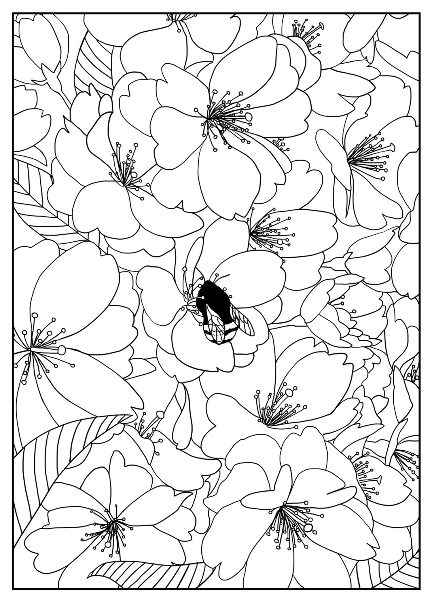 80+ Adult Rose Coloring Pages Printable 134