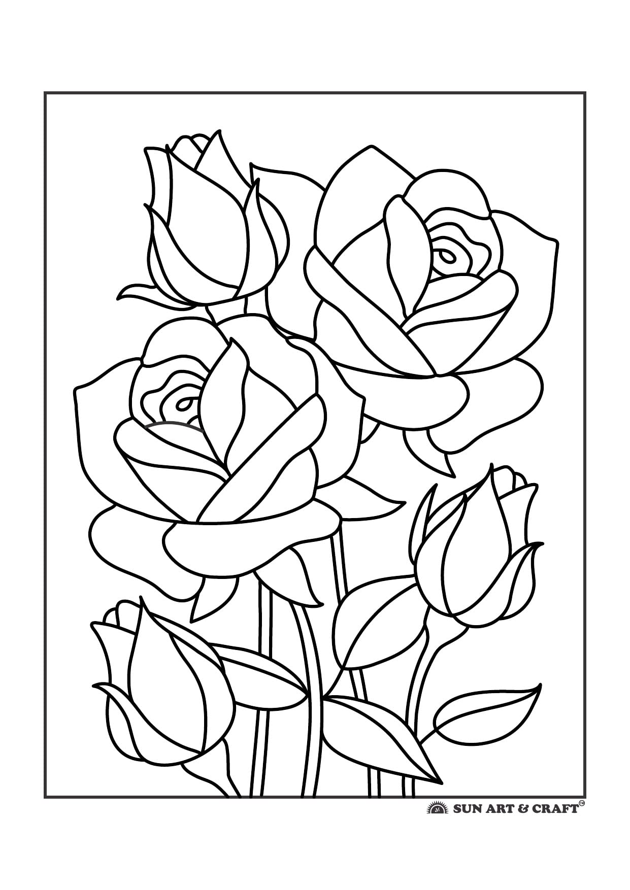 80+ Adult Rose Coloring Pages Printable 137