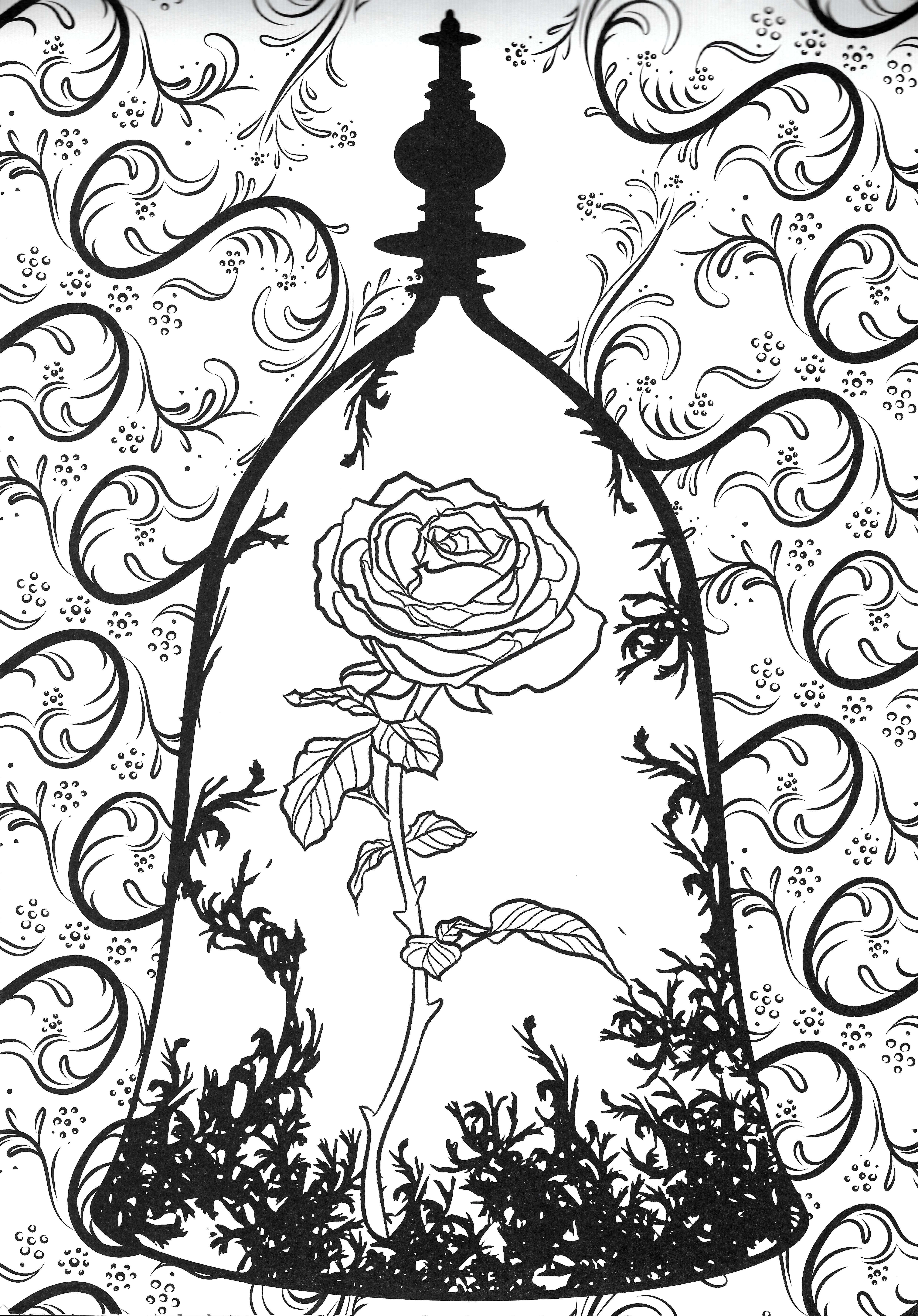 80+ Adult Rose Coloring Pages Printable 155