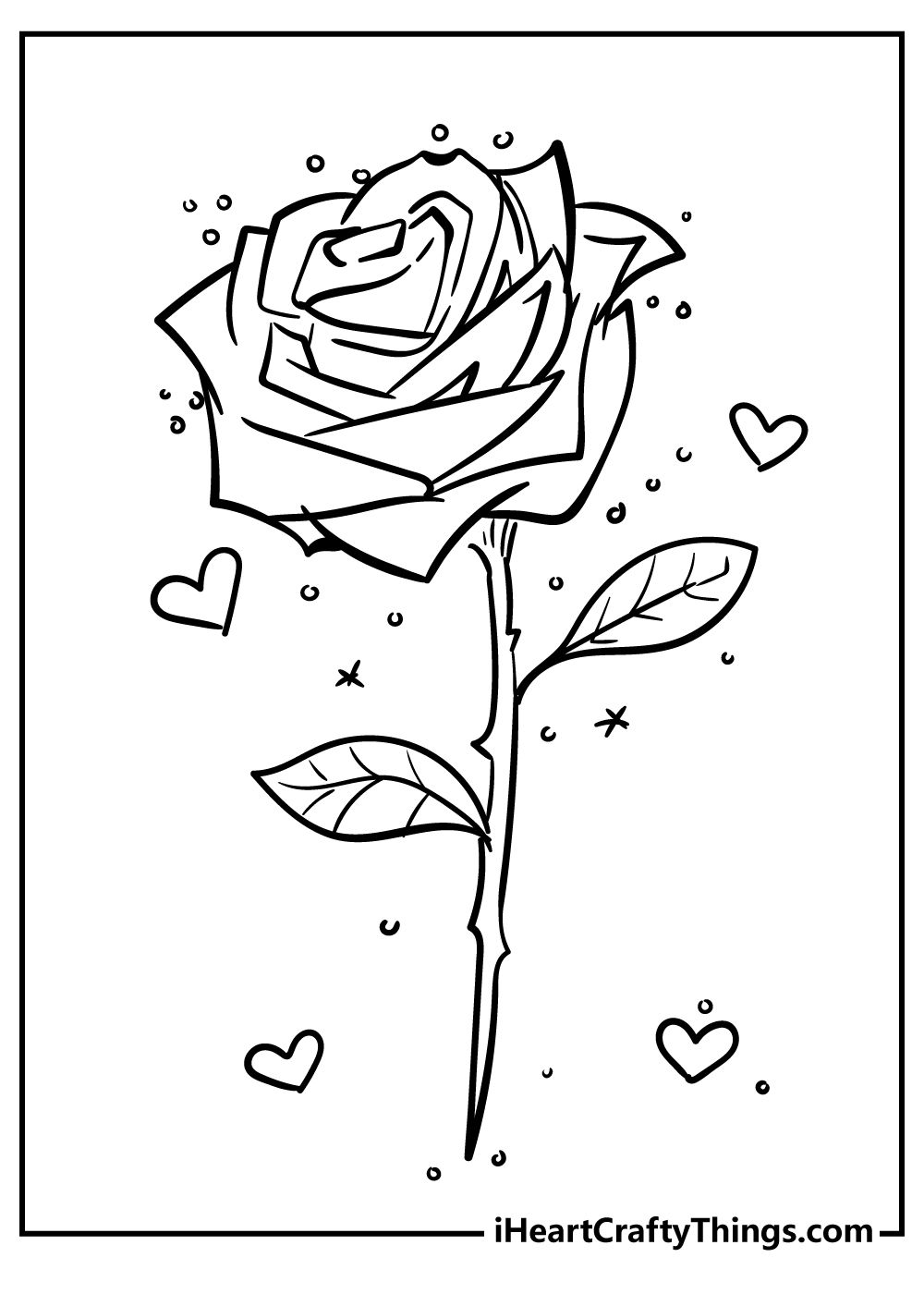 80+ Adult Rose Coloring Pages Printable 164