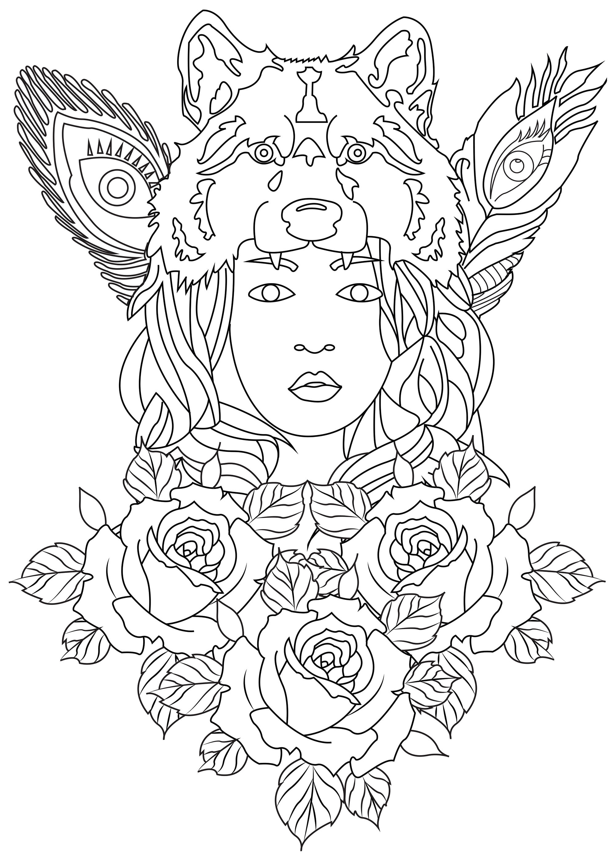 80+ Adult Rose Coloring Pages Printable 181