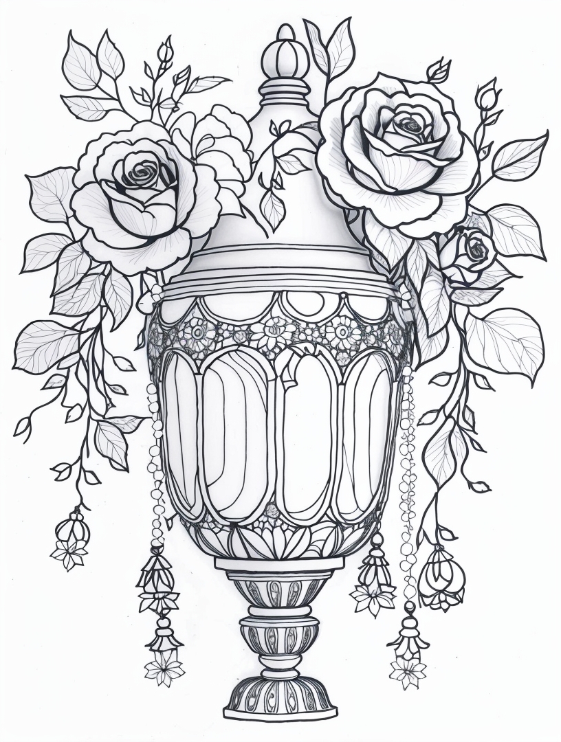 80+ Adult Rose Coloring Pages Printable 186