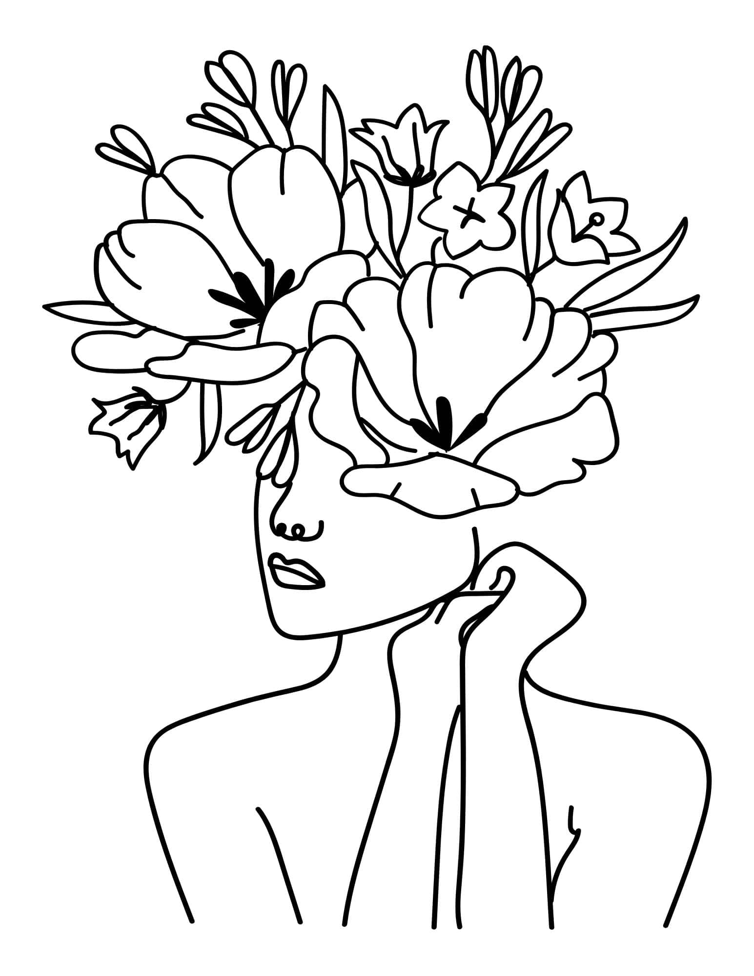 80+ Adult Rose Coloring Pages Printable 196