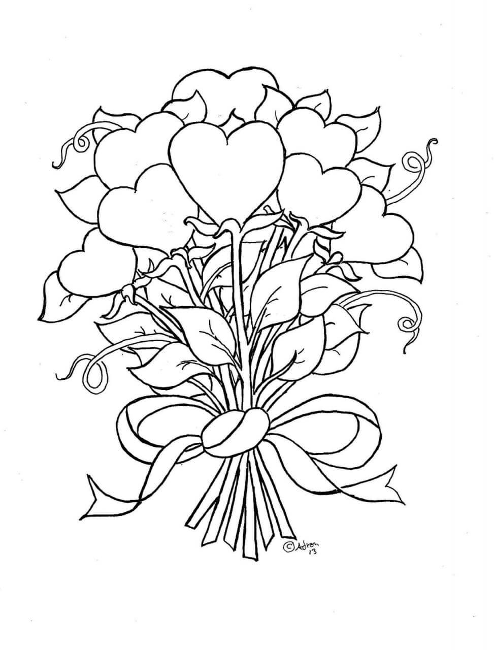 80+ Adult Rose Coloring Pages Printable 29