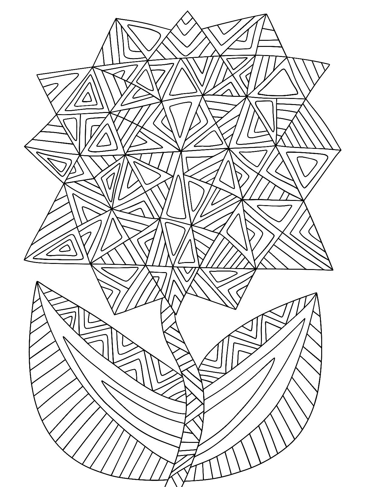 80+ Adult Rose Coloring Pages Printable 34