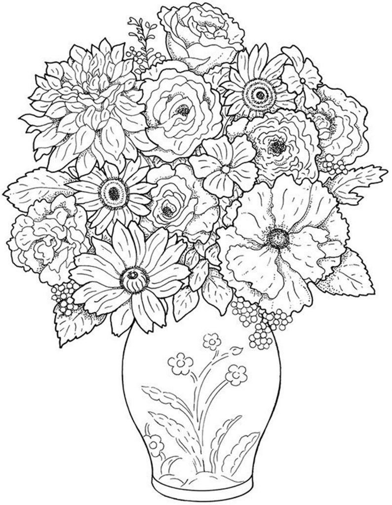 80+ Adult Rose Coloring Pages Printable 41