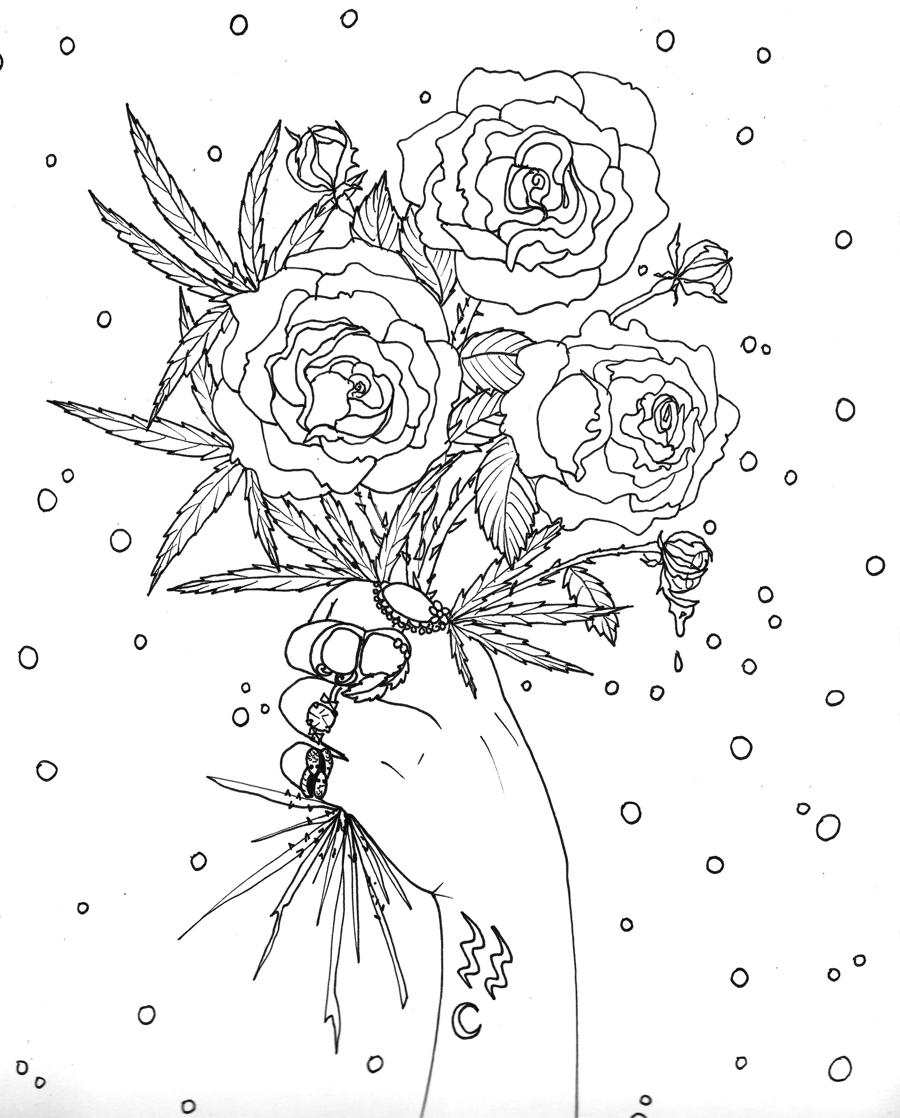 80+ Adult Rose Coloring Pages Printable 42