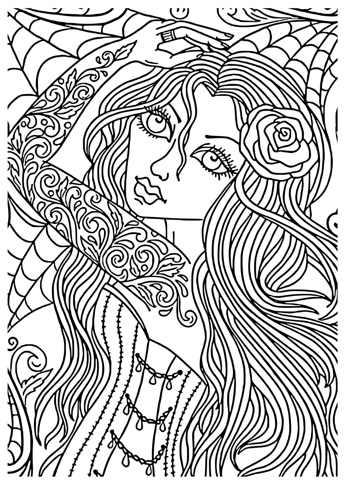 80+ Adult Rose Coloring Pages Printable 51