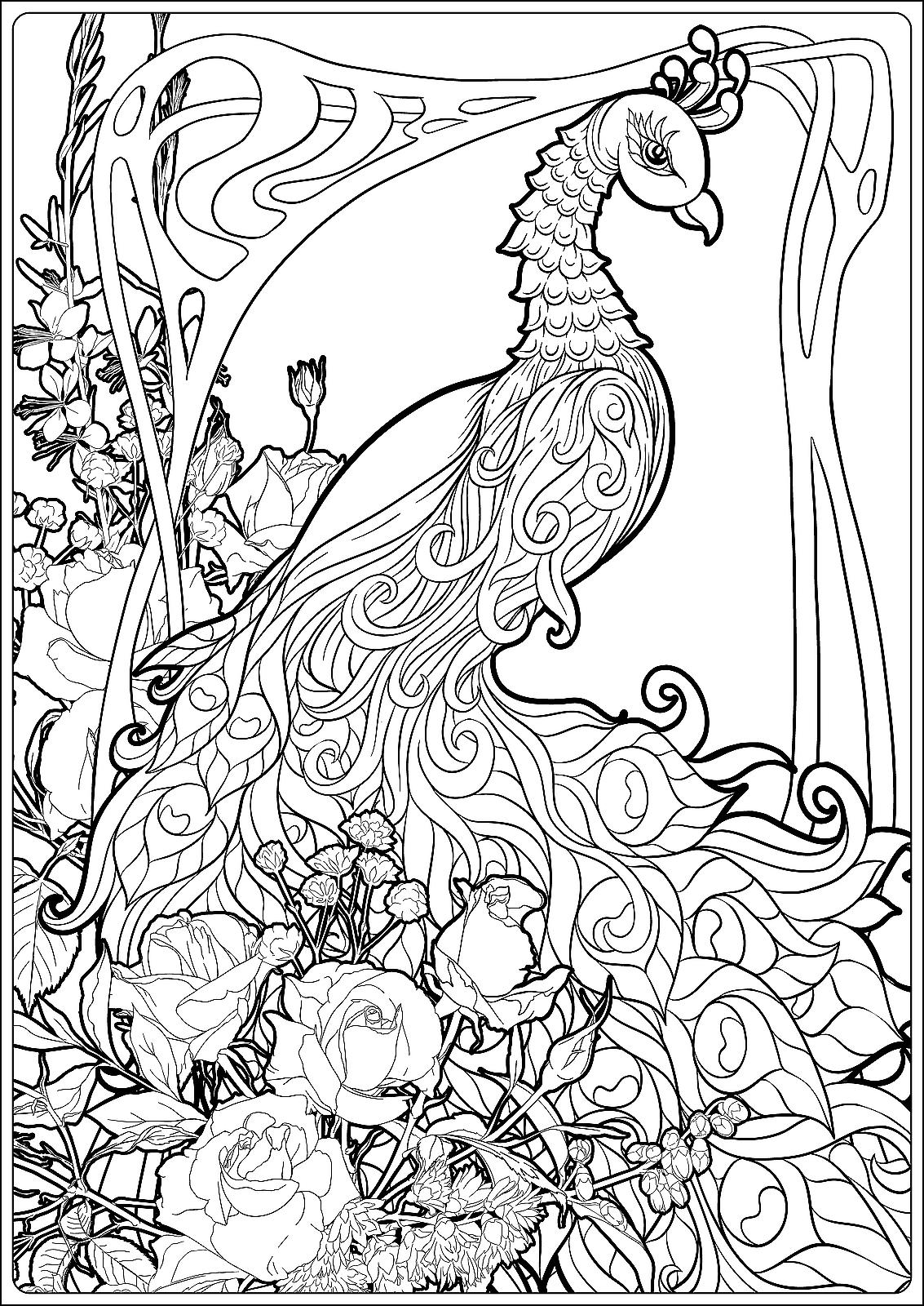 80+ Adult Rose Coloring Pages Printable 63