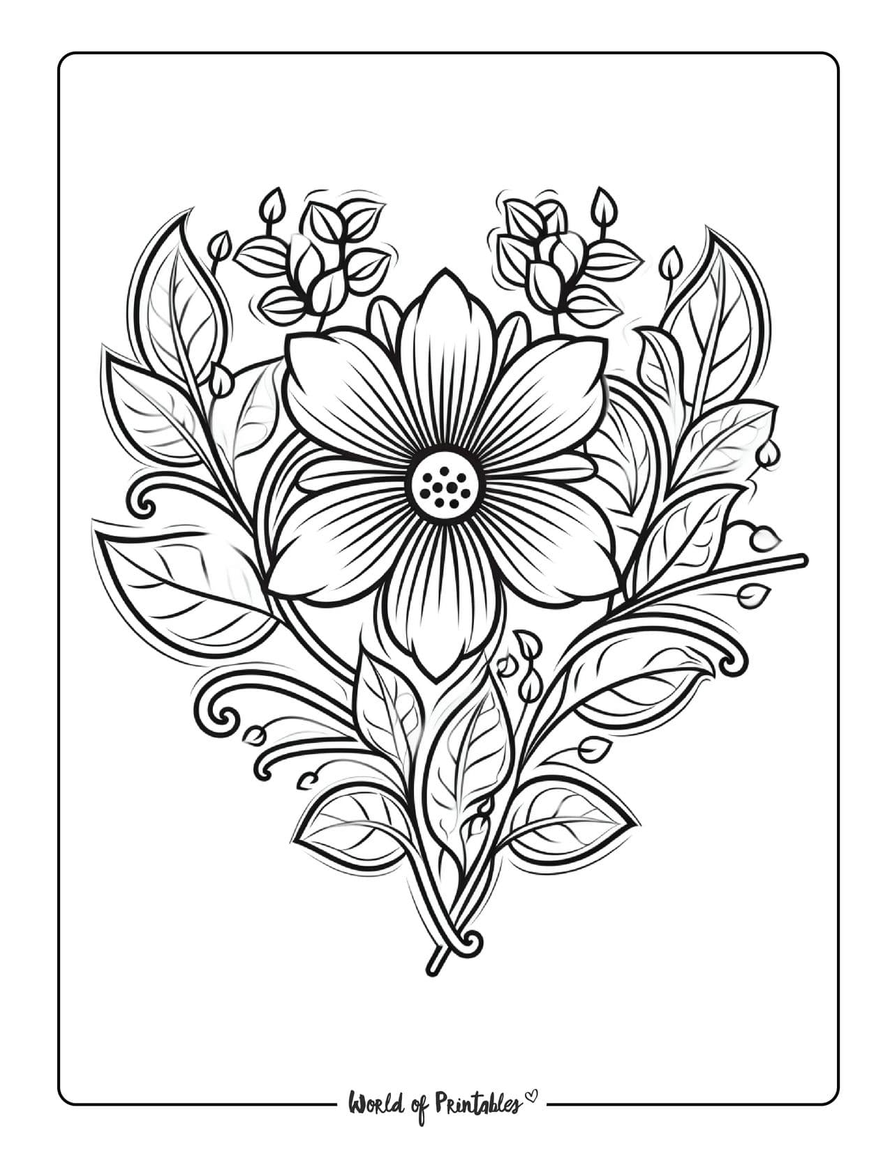 80+ Adult Rose Coloring Pages Printable 77